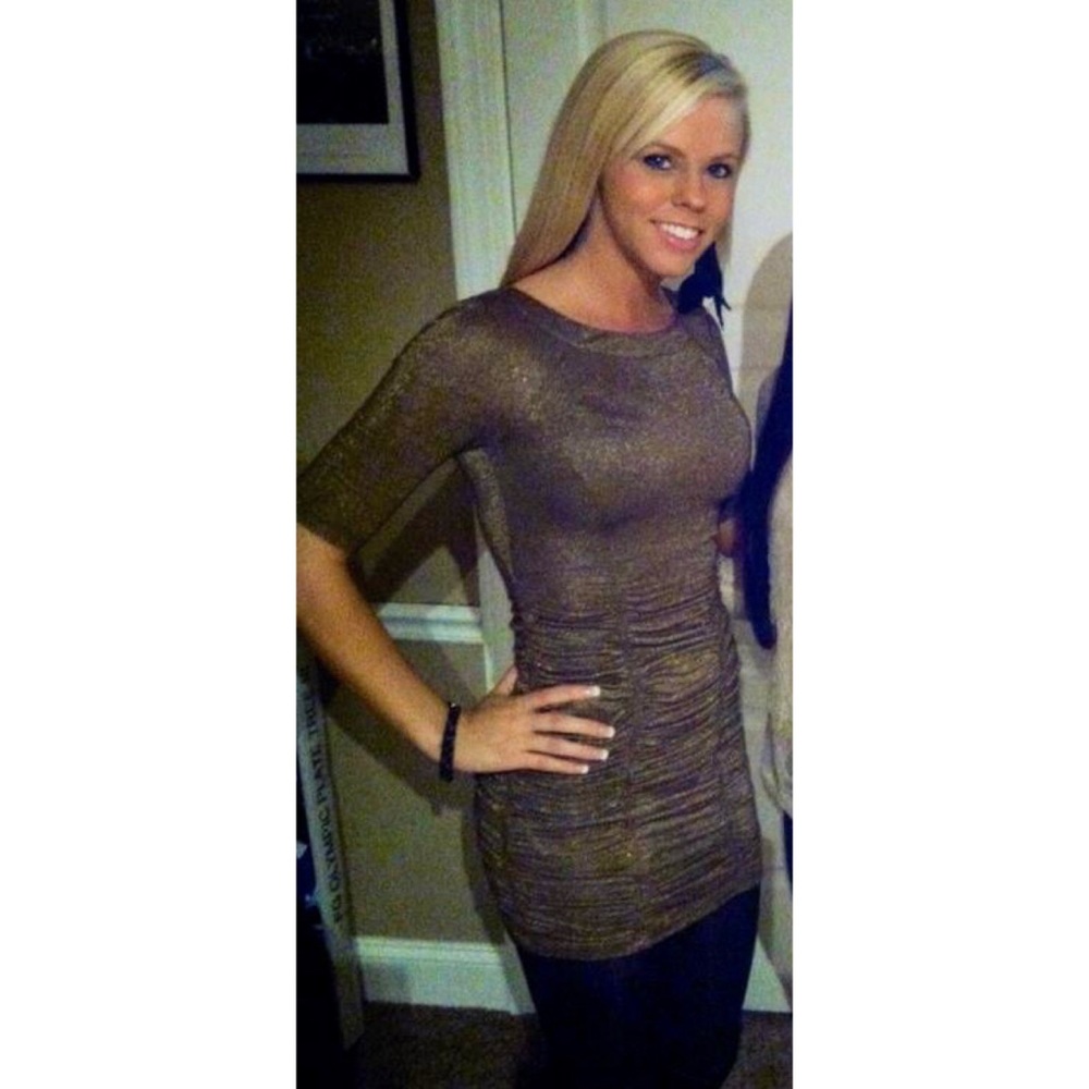 BCBGeneration gold sparkly dress size XXS